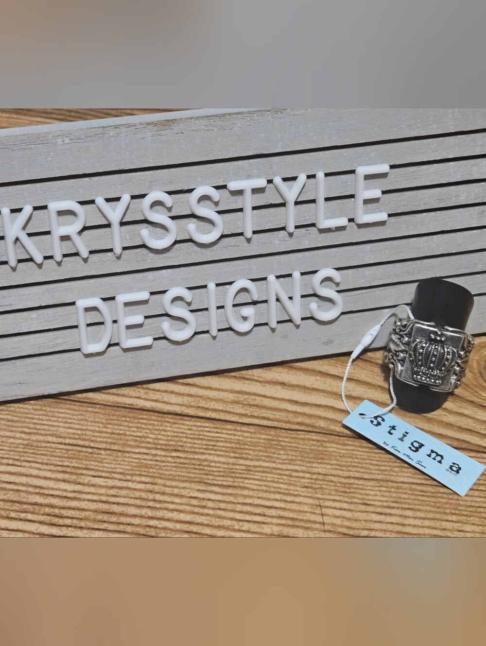 Stigma Mens Ring Silver Black Crown Wide Jewelry Size 10